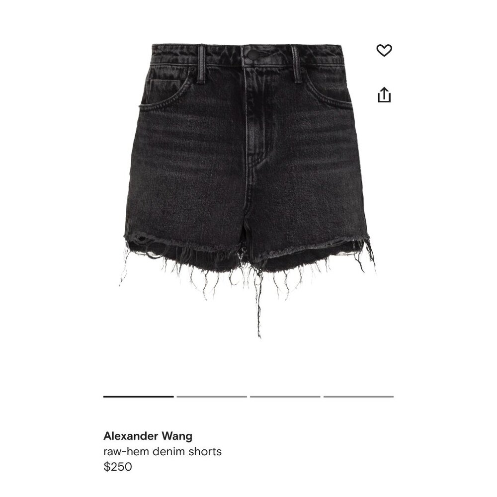Alexander Wang Raw-Hem Denim Shorts